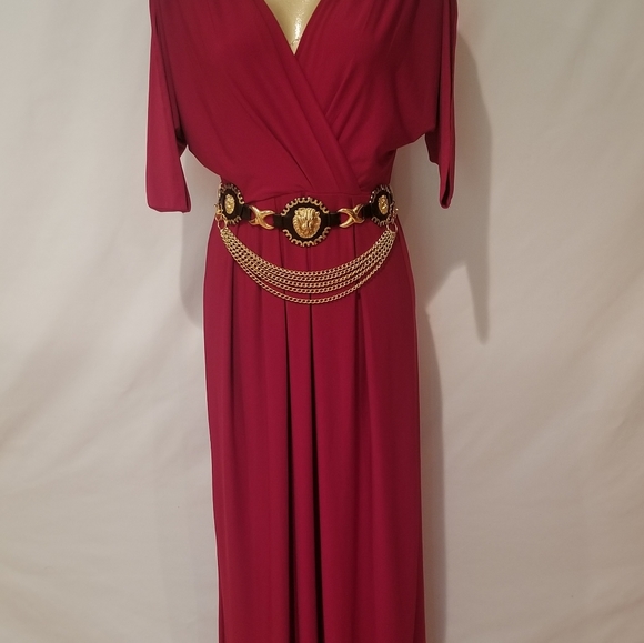 KOH KOH Dresses & Skirts - KOH KOH CRANBERRY MAXI DRESS